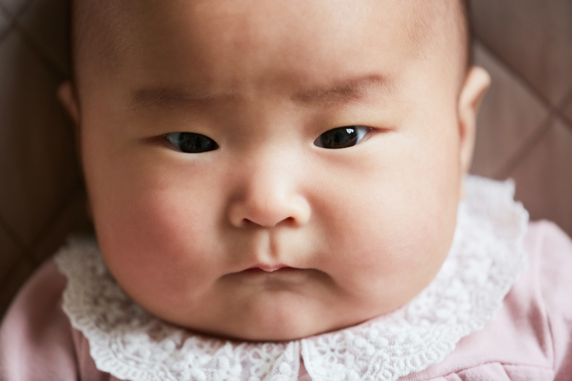 Asian cute newborn baby